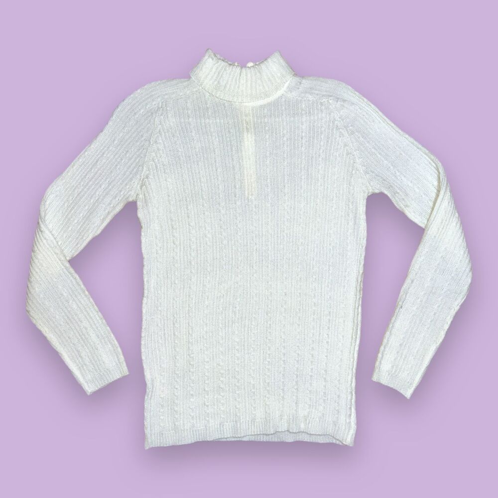 Rosanna Classic Acrylic Cable Knit Sweater NOS The Denver Dry Goods 60s Vintage